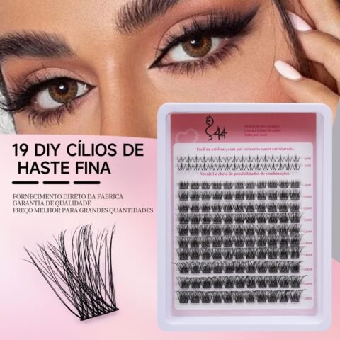 19 DIY Cílios de Haste Fina