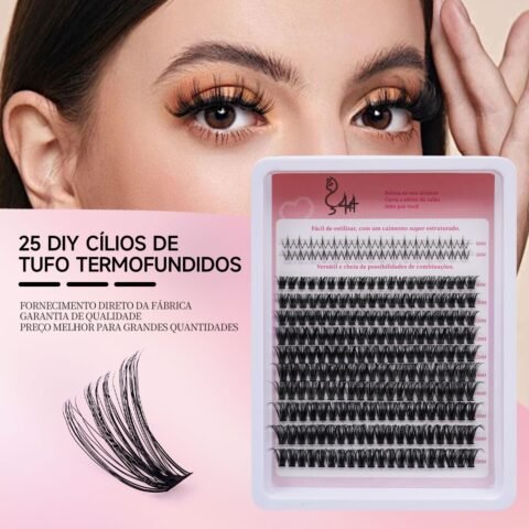 24 DIY Cílios de Tufo Termofundidos