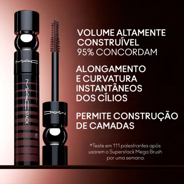 Máscara De Cílios Mac Macstak Chestnut Cor Marrom