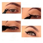 Delineador Líquido Phoera Preto À Prova D'Água Fosco Hipoalergênico Cat Stamp Carimbo de Gatinho Fácil de Aplicar, Longa Duração, Fosco, À Prova de Água Sem Glúten