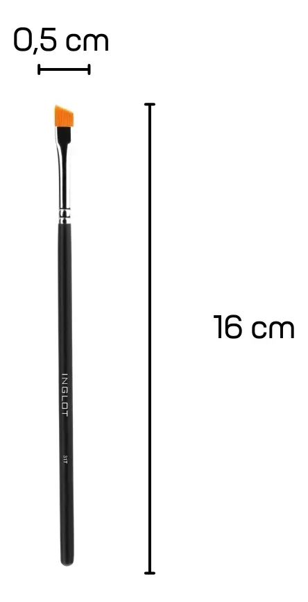 Kit Delineador Preto Amc77 + Duraline Inglot + Pincel 31t