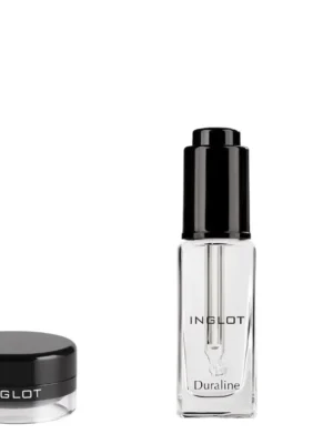 Kit Delineador Preto Amc77 + Duraline Inglot + Pincel 31t
