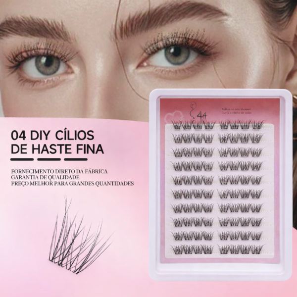 04 DIY Cílios de Haste Fina