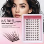 06 DIY Cílios de Haste Fina e Volumosos