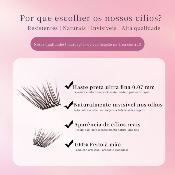 06 DIY Cílios de Haste Fina e Volumosos