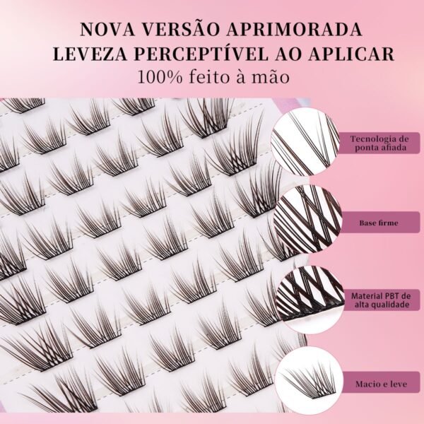 06 DIY Cílios de Haste Fina e Volumosos