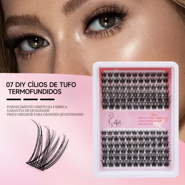 07 DIY Cílios de Tufo Termofundidos