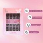 08 DIY Cílios de Tufo com Haste Transparente e Fina