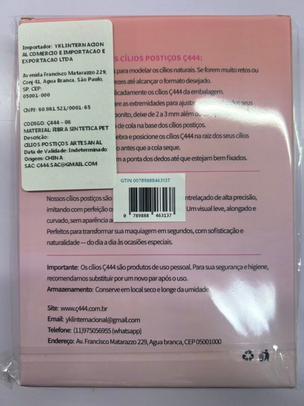 08 DIY Cílios de Tufo com Haste Transparente e Fina