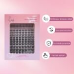 09 DIY Cílios de Tufo com Haste Transparente e Fina