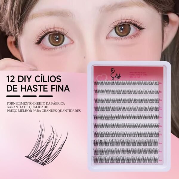 12 DIY Cílios de Haste Fina