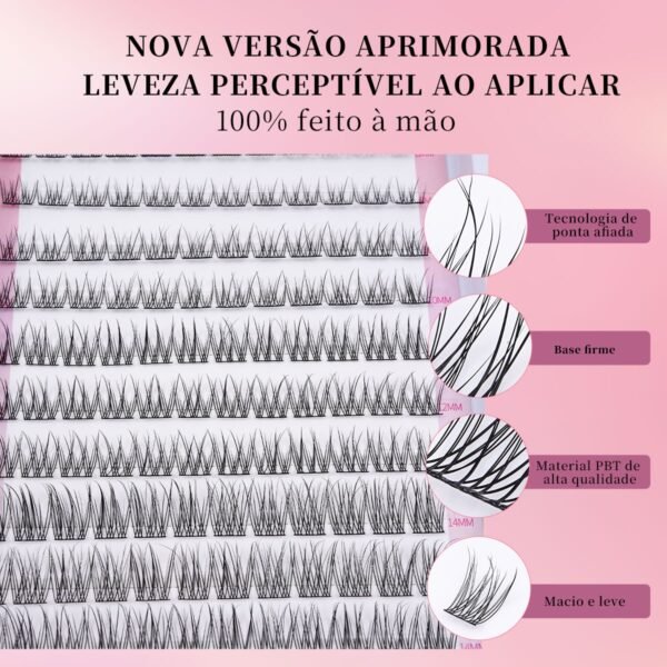 12 DIY Cílios de Haste Fina