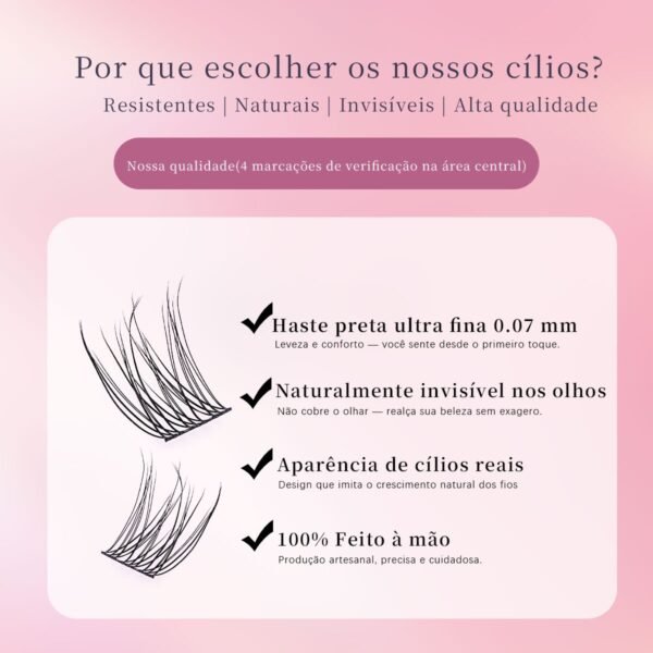 12 DIY Cílios de Haste Fina