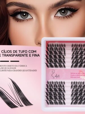 13 DIY Cílios de Tufo com Haste Transparente e Fina