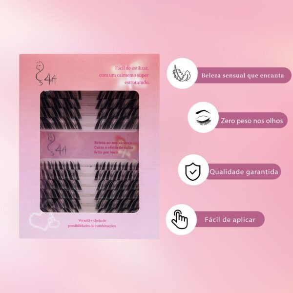 13 DIY Cílios de Tufo com Haste Transparente e Fina