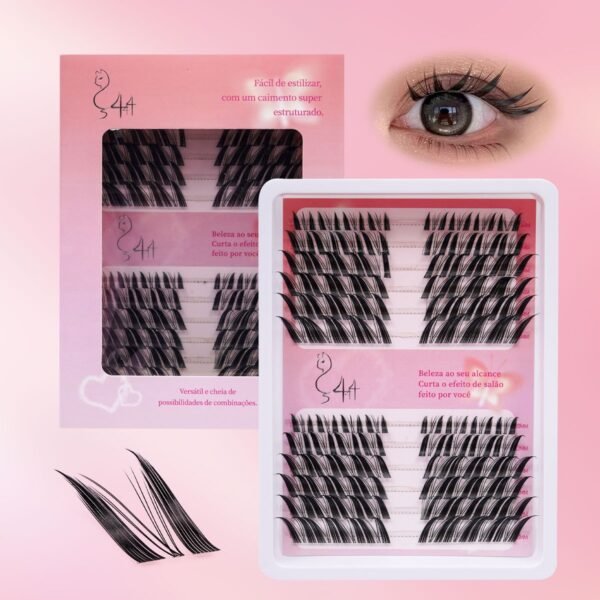 13 DIY Cílios de Tufo com Haste Transparente e Fina