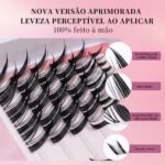 13 DIY Cílios de Tufo com Haste Transparente e Fina