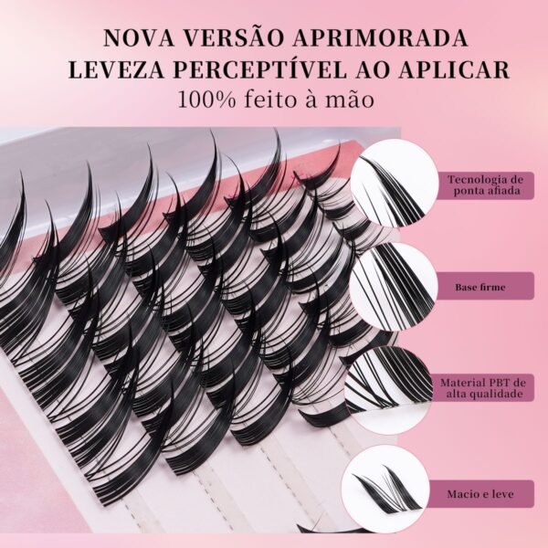 13 DIY Cílios de Tufo com Haste Transparente e Fina