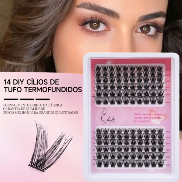 14 DIY Cílios de Tufo Termofundidos