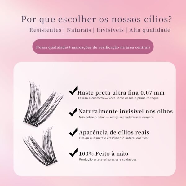 14 DIY Cílios de Tufo Termofundidos