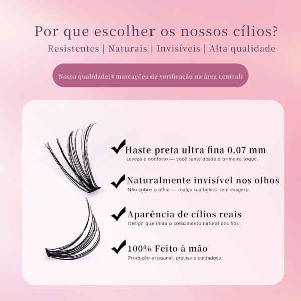 15 DIY Cílios de Tufo Termofundidos