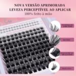 18 DIY Cílios de Tufo Extra Fino 0.05 com Haste Fina