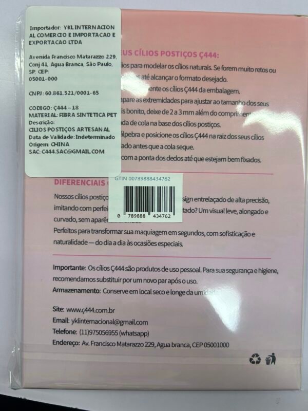 18 DIY Cílios de Tufo Extra Fino 0.05 com Haste Fina