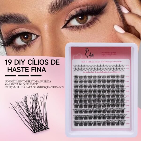 19 DIY Cílios de Haste Fina