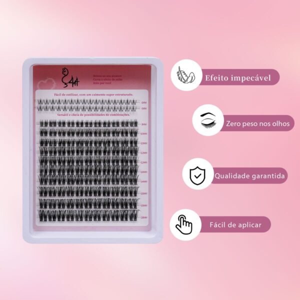 20 DIY Cílios de Haste Fina