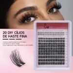 20 DIY Cílios de Haste Fina