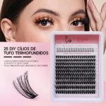 24 DIY Cílios de Tufo Termofundidos