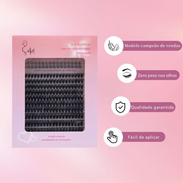 24 DIY Cílios de Tufo Termofundidos