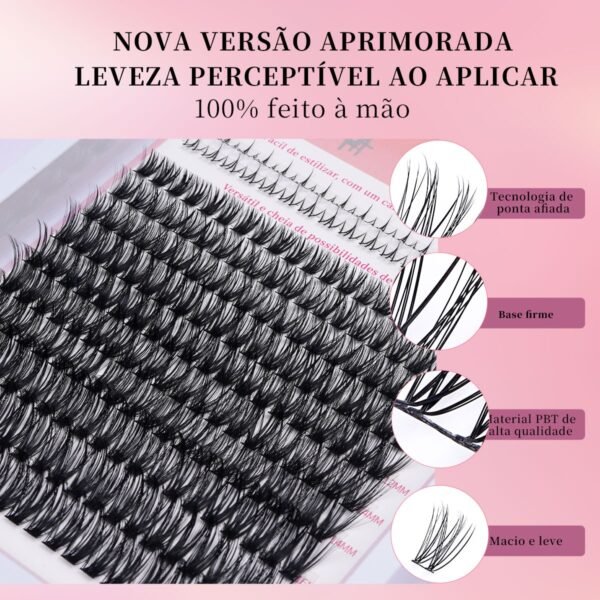 24 DIY Cílios de Tufo Termofundidos